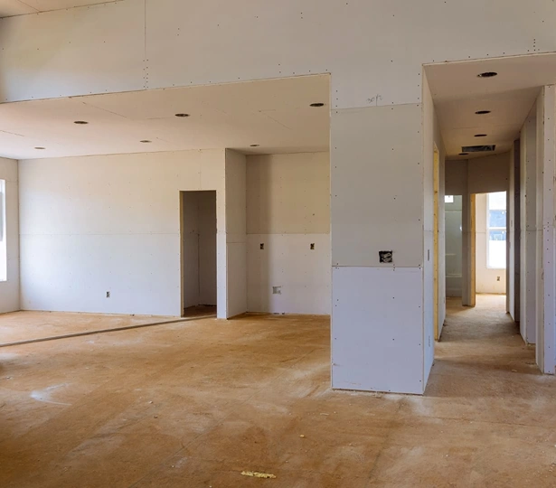 sheetrock installation at new home